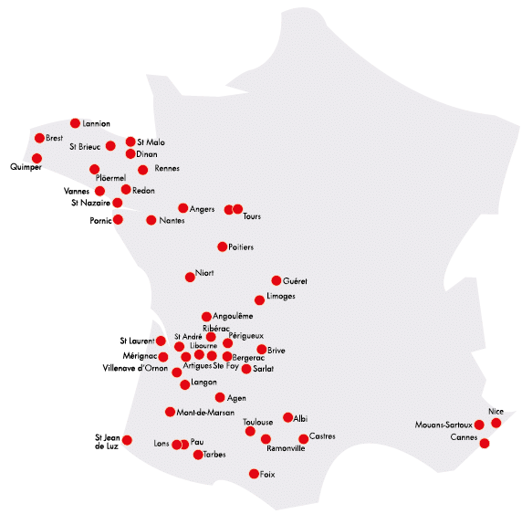 Carte PARTEDIS 2026 PCS